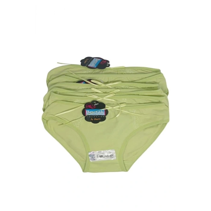 Berrak Kız Bikini Külot 6 lı 2580 1-2 yaş  yeşil