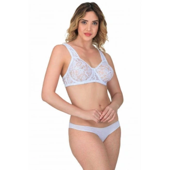 BEYAZ MI Emay 178 B Balenli Dantelli Sütyen