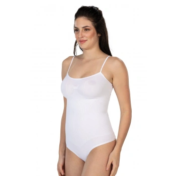 BEYAZ MI Emay 1927 İp Askıllı Ripli String Body