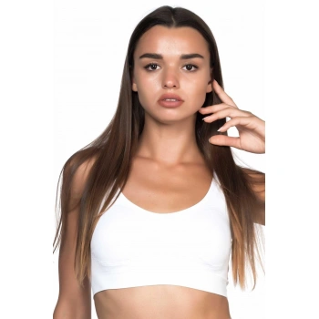 BEYAZ MI Emay 4021 Pedli Kalın Askılı Büstiyer