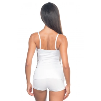 BEYAZ MI Emay 5037 İp Askılı Fantazi Atlet Korse