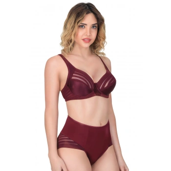 BORDO MI Emay 177 D Toparlayıcı Sütyen Takım