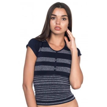 LACİVERT MI Emay 5026 Soft Seamless T Shirt