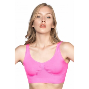 NEON FUŞYA MI Emay 4005 Soft Kalın Askı Büstiyer