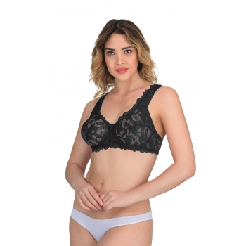 SİYAH MI Emay 178 B Balenli Dantelli Sütyen