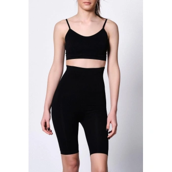 SİYAH MI Emay 2015 Yüksek Bel Double Uzun Paçalı Korse