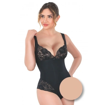 TEN MI Emay 2947 Dantelli Agraflı Body Korse