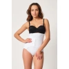 BEYAZ MI Emay 2932 Double Karın Agraf Destekli Slip Lazer Korse