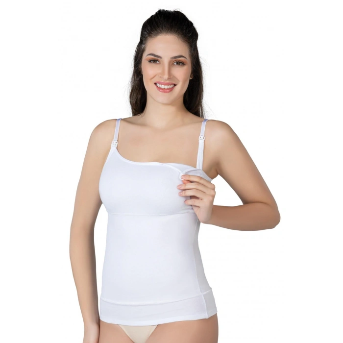 BEYAZ MI Emay 1402 Modal Cotton Emzirme Atlet Korse