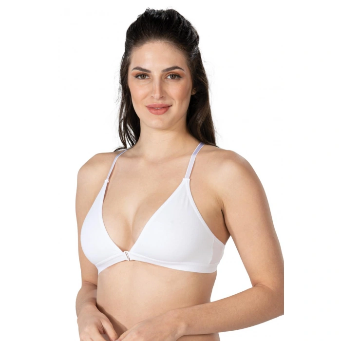BEYAZ MI Emay 1416 Modal Cotton Önden Açmalı Sporcu Sütyen
