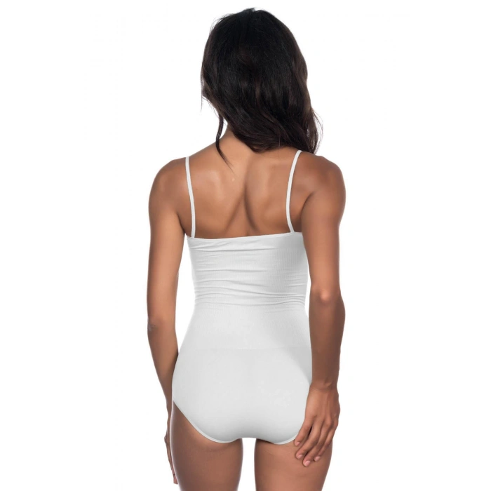 BEYAZ MI Emay 1923 Soft İp Askılı Çıtçıtlı  Body