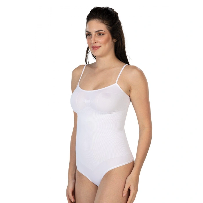 BEYAZ MI Emay 1927 İp Askıllı Ripli String Body