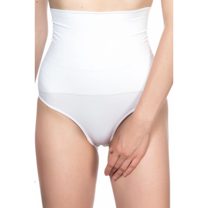 BEYAZ MI Emay 2019 Double Yüksek Bel Çıtçıtlı  Slip Korse