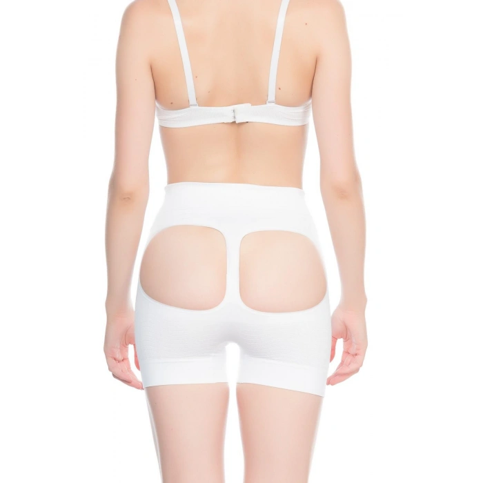 BEYAZ MI Emay 2034 Popo Açık Anti Selülit Korse