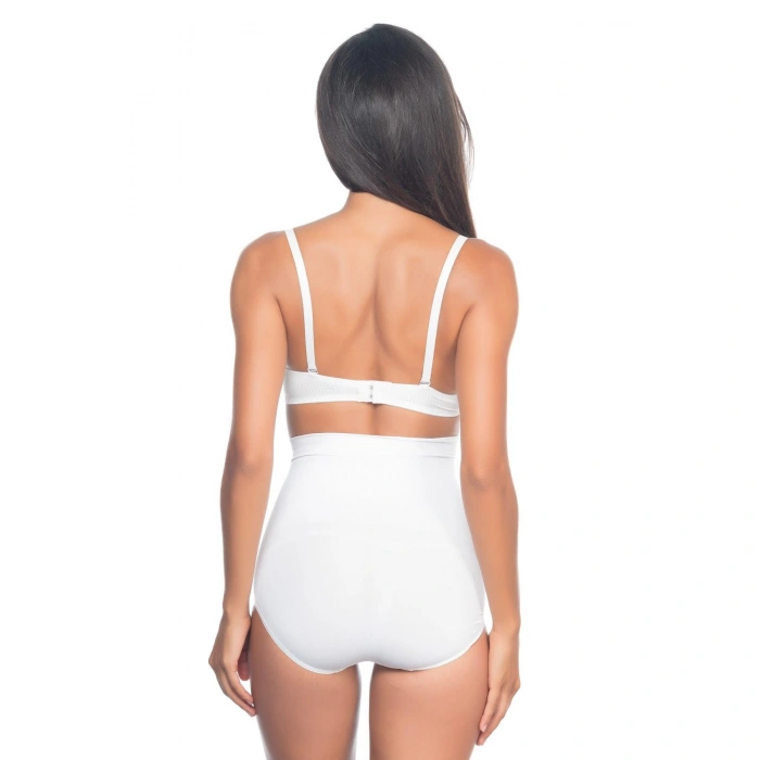 BEYAZ MI Emay 2057 Yüksek Bel Masajlı Slip Korse