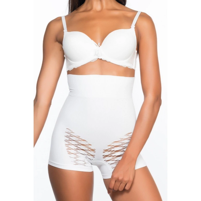 BEYAZ MI Emay 2064 Popo Açık Fantezi Boxer Korse