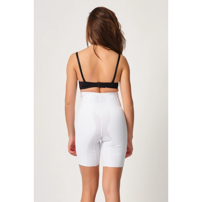 BEYAZ MI Emay 2814 Double Yüksek Bel Boxer Lazer Korse