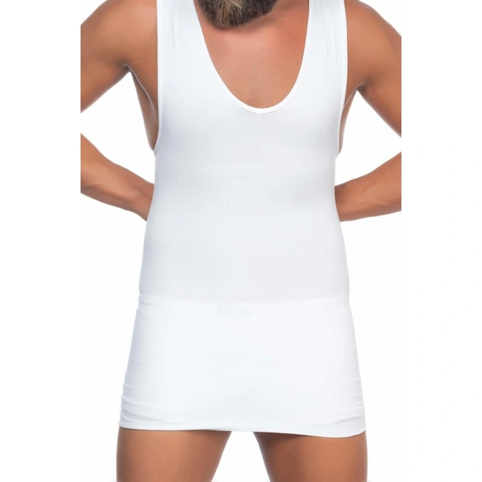 BEYAZ MI Emay E1003 V Yaka Erkek Korse Atlet