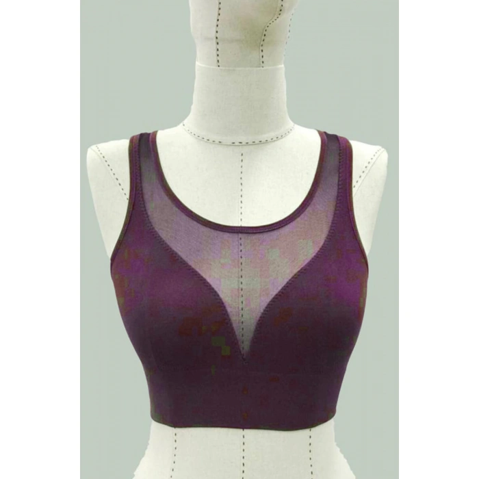 BORDO MI Emay 4028 Seamless Tül Toparlayıcı Büstiyer