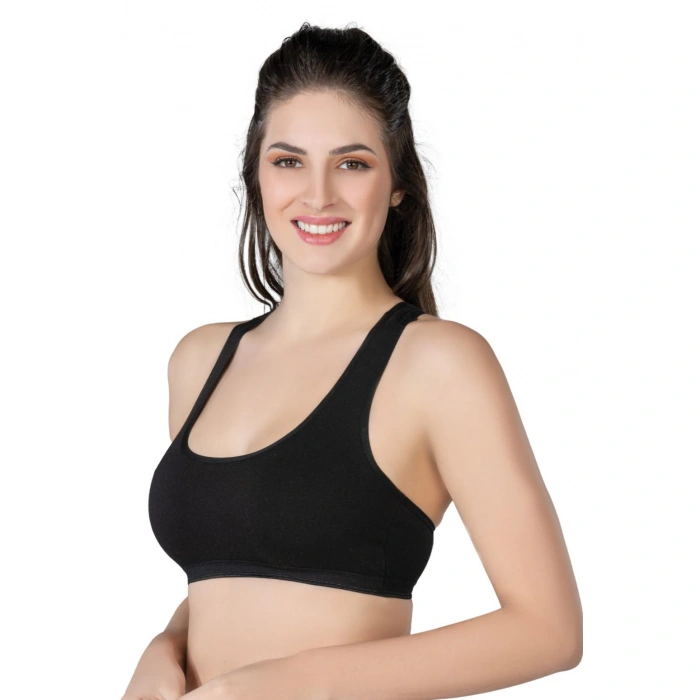 SİYAH MI Emay 1424 Modal Cotton Sporcu Büstiyer