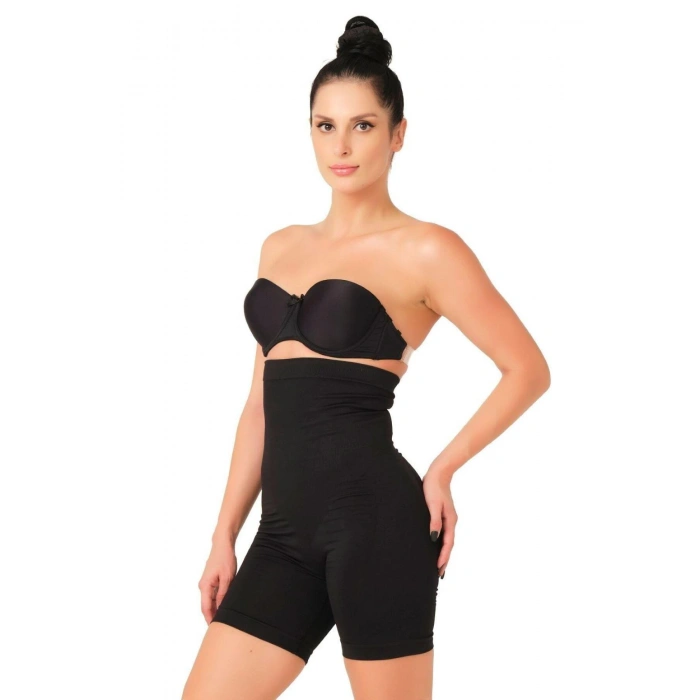 SİYAH MI Emay 2007 Yüksek Bel Paçalı Korse