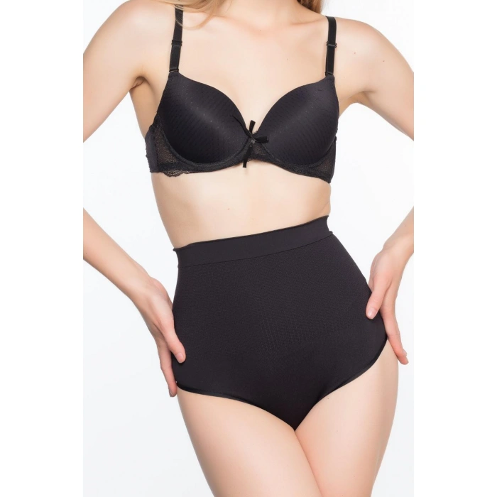 SİYAH MI Emay 2054 Masajlı String Korse