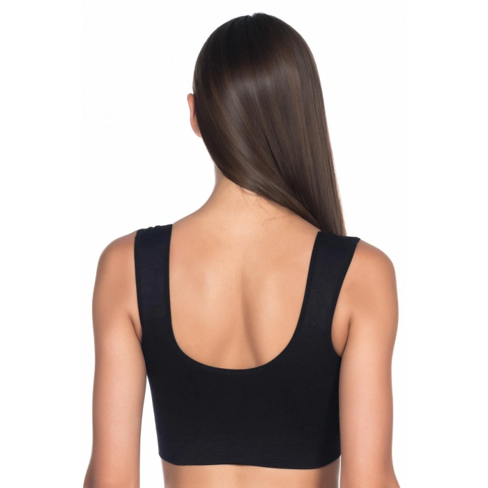 SİYAH MI Emay 4021 Pedli Kalın Askılı Büstiyer