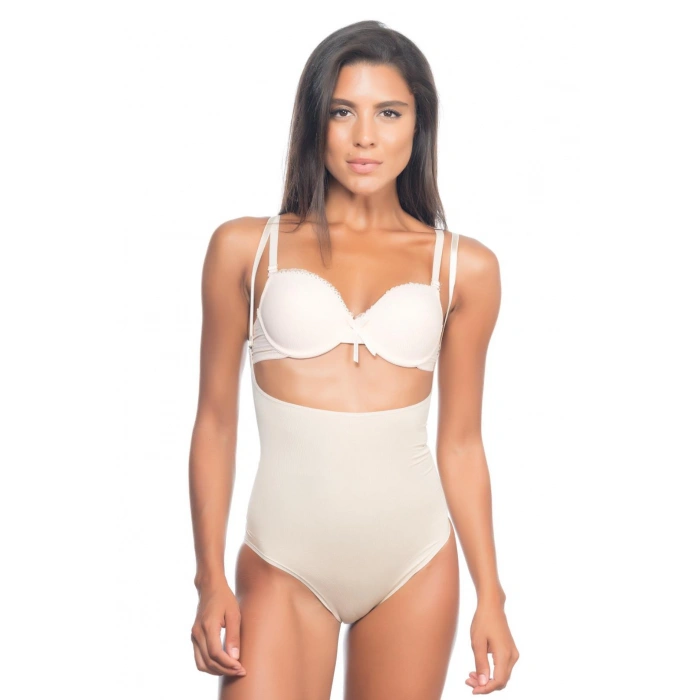 TEN MI Emay 2073 Göğüsü Açık Desenli Body Korse