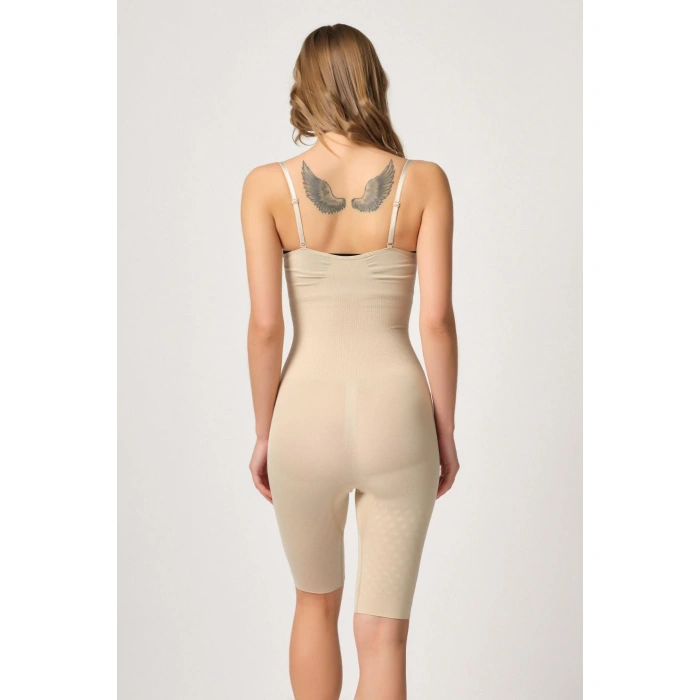 TEN MI Emay 2093 Ön Agraflı Göğsü Açık Paçalı Boy Korse