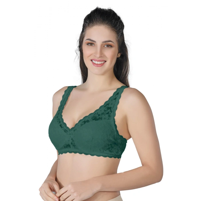 YEŞİL MI Emay 188 B Pedli Dantelli Telli Toparlayıcı Sütyen