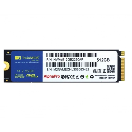 SSD 512GB M2 NVME TWINMOS 3600/3250MB/S 3D NAND