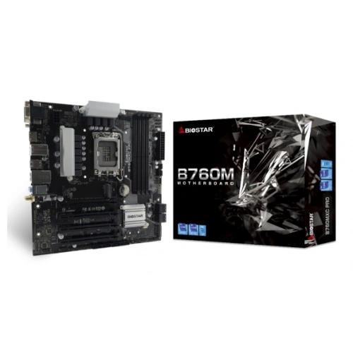 Biostar B760MXC PRO 1700P DDR5 6000 2xM2 DVI HDMI VGA mATX 4xDIMM