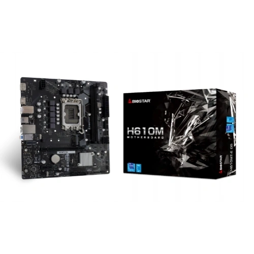 Biostar H610MT-E D5 Intel 1700p DDR5 5600 HDMI DP M2 mATX 1x M.2, 2xDIMM