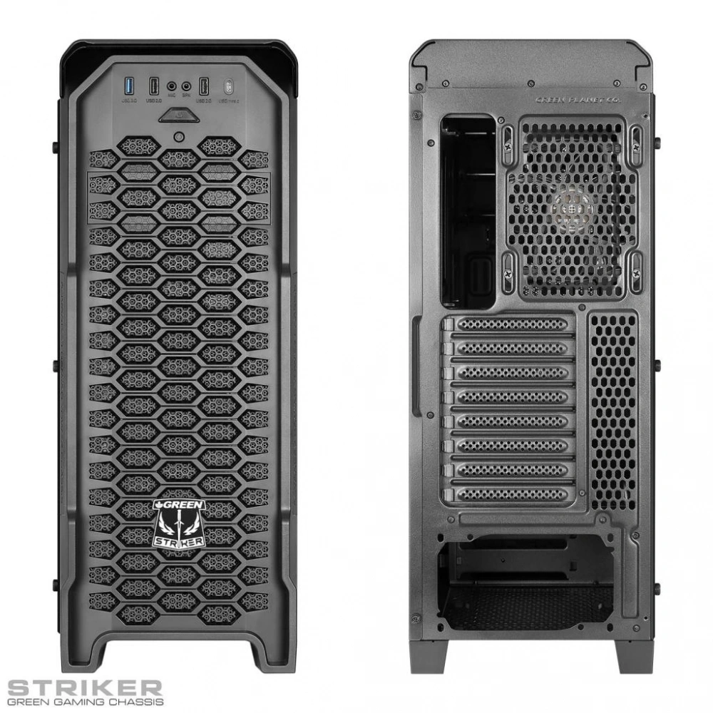 Green Striker Bilgisayar Kasası Mid Tower