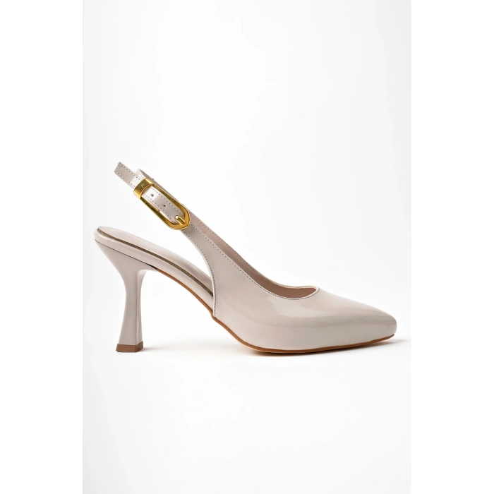 Topuklu Ayakkabı Kadın Topuklu Ayakkabı Bej Topuklu Ayakkabı