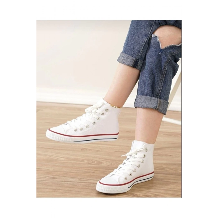 Unisex Cnv Uzun Beyaz Spor Ayakkabı