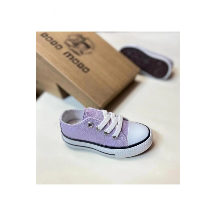 Günlük Keten Rahat Lila Bebek & Çocuk Sneaker Convers Spor Ayakkabı