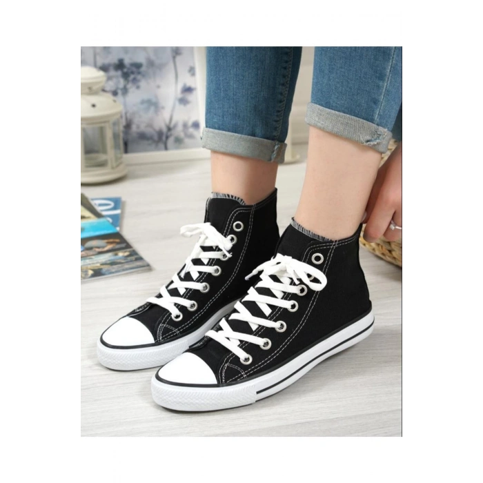 Unisex Cnv Uzun Siyah Spor Ayakkabı