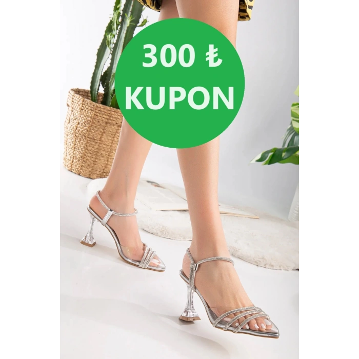 Gümüş Abiye Ayakkabı