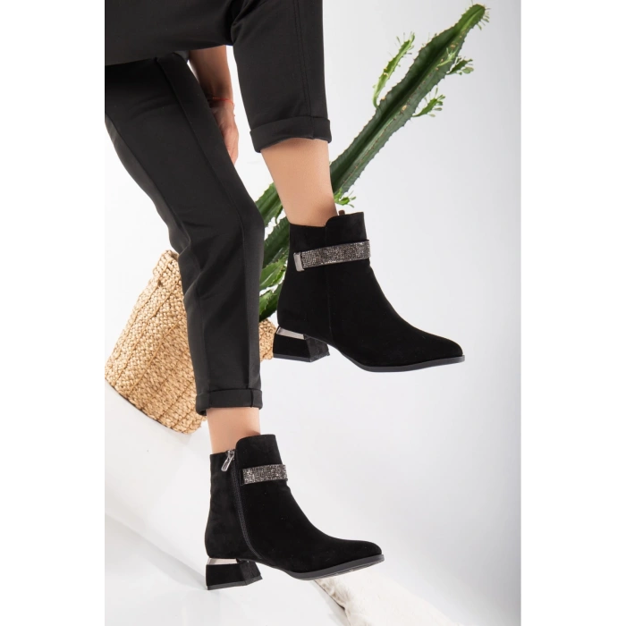 Bilalim 0502günlük Kadın Bot Taşli Topuklu 3 Cm