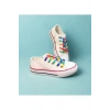 Gökkuşağı Bağcıklı, Beyaz Kısa Spor Ayakkabı, Sneaker