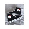 Hello Kitty Baskılı Siyah Bilekli Spor Ayakkabı Çocuk Sneaker