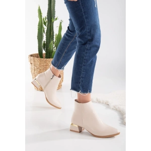 Bilalim 0501 Günlük Kadın Bot Sade Topuklu 3 Cm