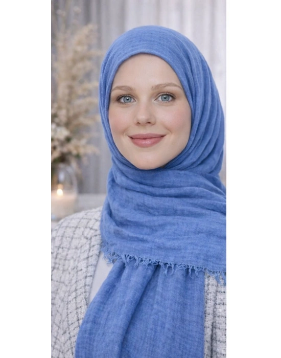 Bürümcük Şal Kot Mavi