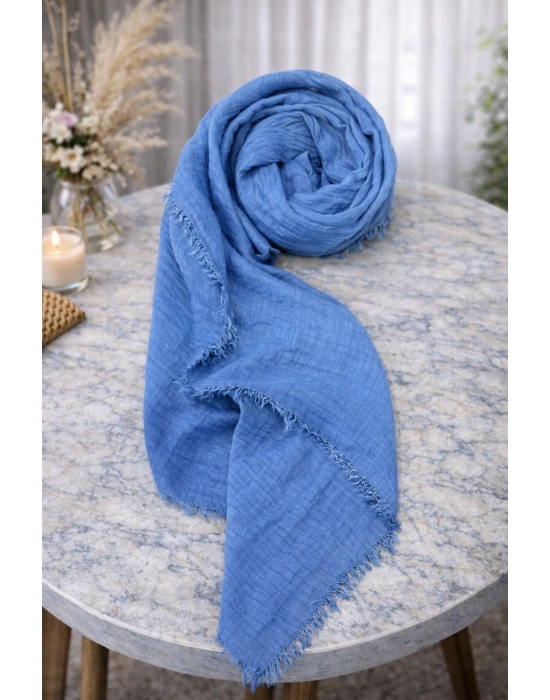 Bürümcük Şal Kot Mavi