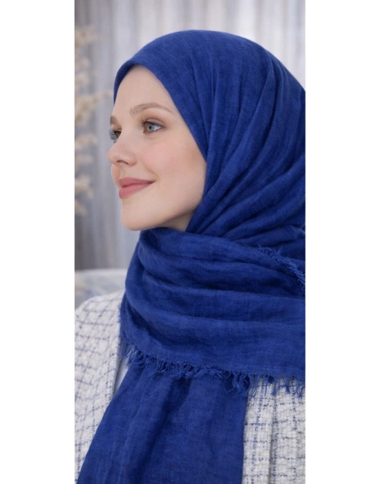 Bürümcük Şal İndigo Mavi