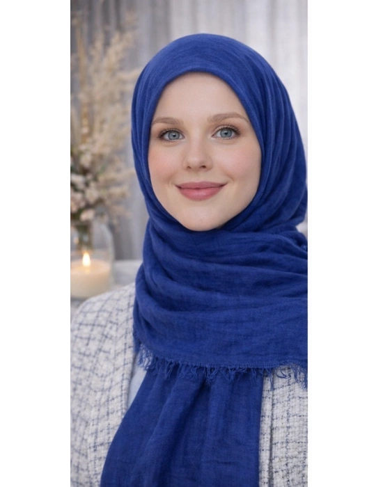 Bürümcük Şal İndigo Mavi