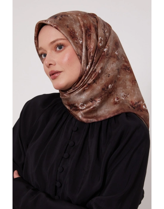 Levidor Kristal Eşarp D3 Bordo Bej