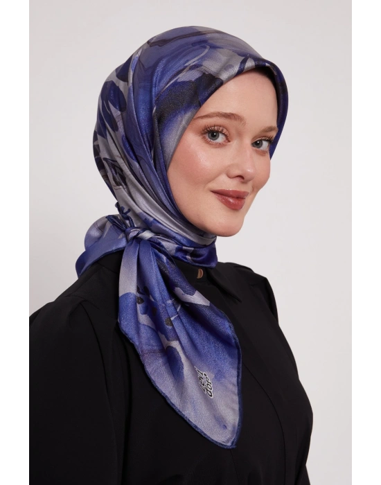 Levidor Kristal Eşarp D4 Saks Mavi