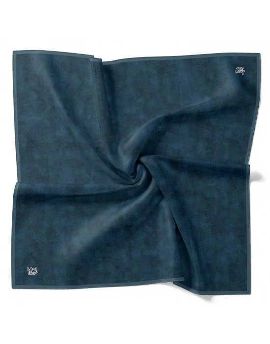 Levidor Kristal Eşarp Bulut Desen Petrol Mavi